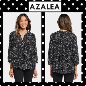 Azalea Polka Dots Tunic Blouse